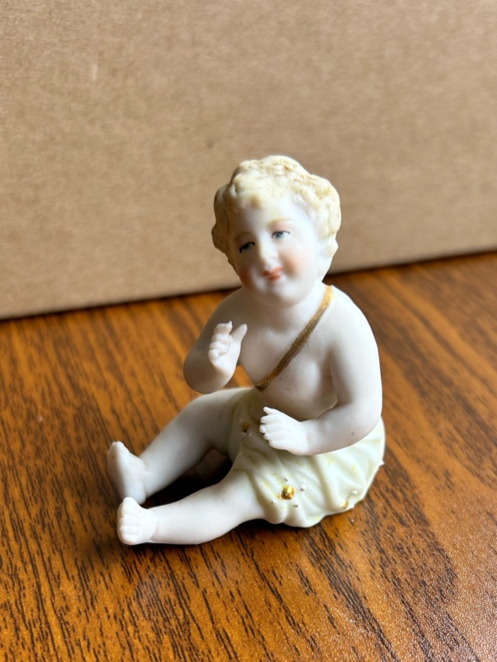 Vintage Cherub Figurines Lot Bisque Porcelain Angels Set - Picture 8 of 14